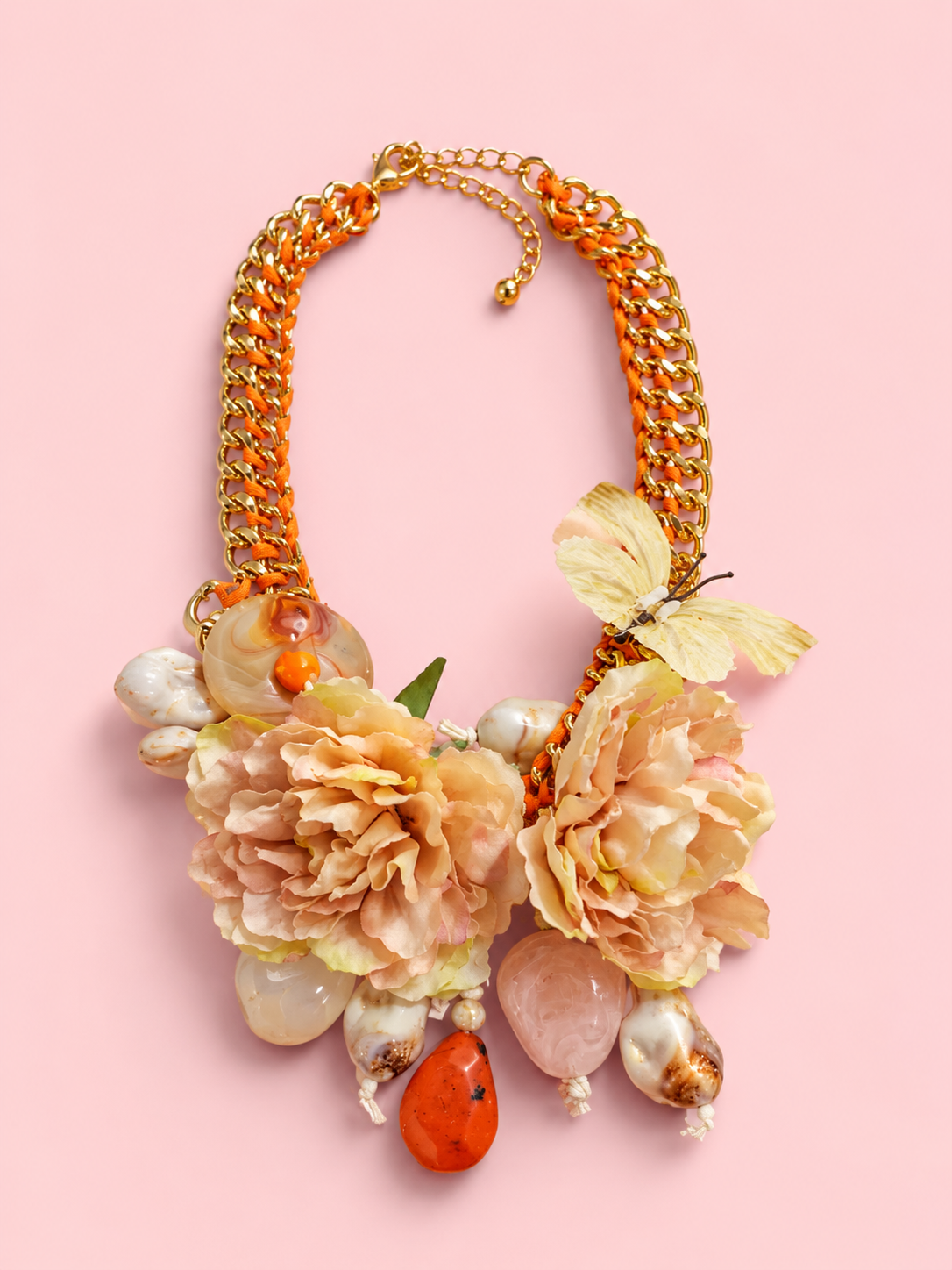 Collana Grande Con Fiori