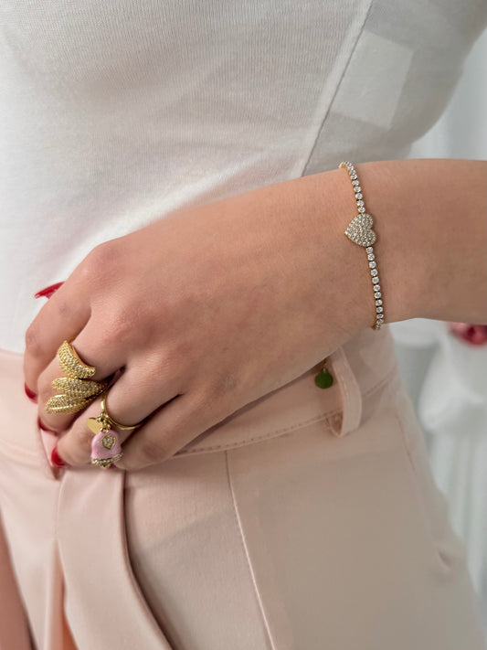 Bracciale Cuore Tennis